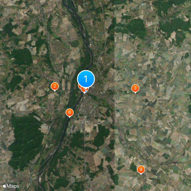 Cosne-Cours-sur-Loire Karte