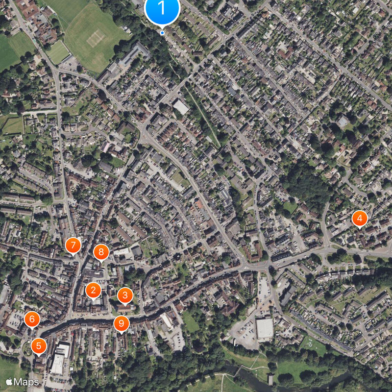 Blandford Forum Map
