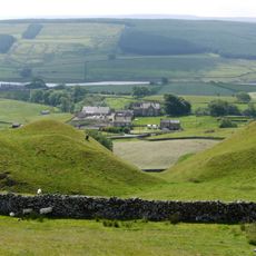 Thringarth Farmhouse And Farm Buildings To Left