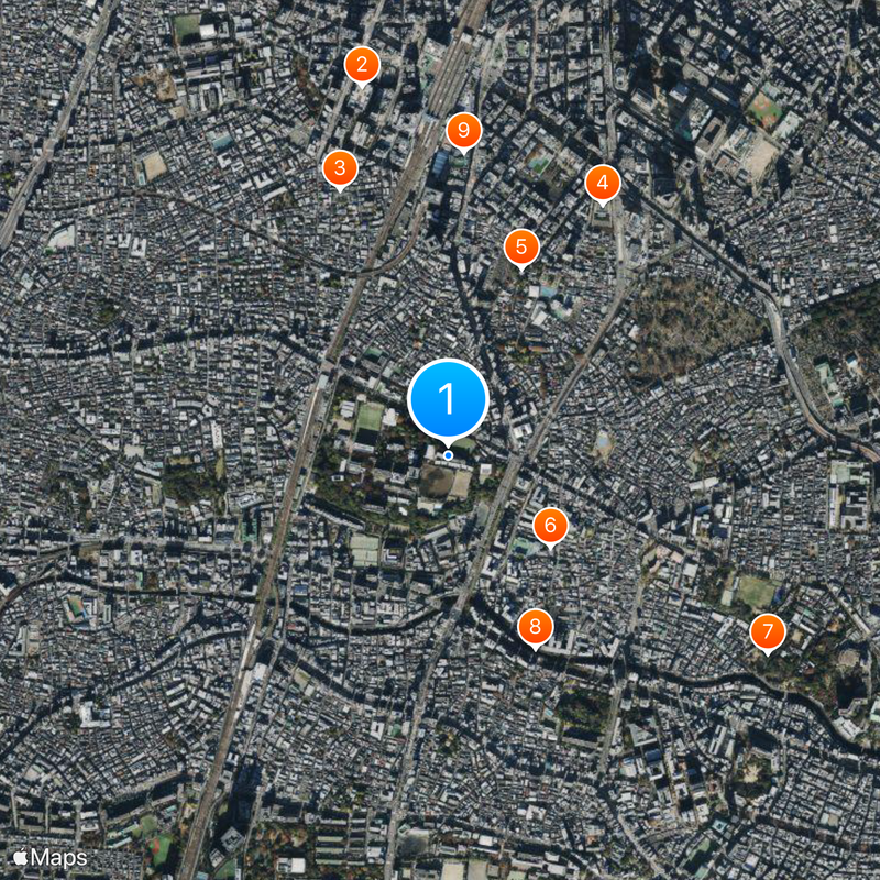 Gakushūin Map