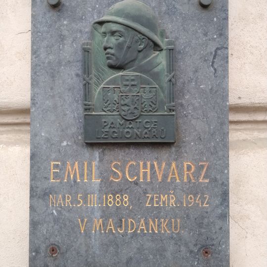 Pamětní deska Emila Schvarze