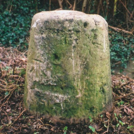 Milestone, Woodstock Road; just before slip road to garage at The Garth