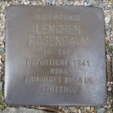 Stolperstein dedicated to Lenchen Rosenbaum