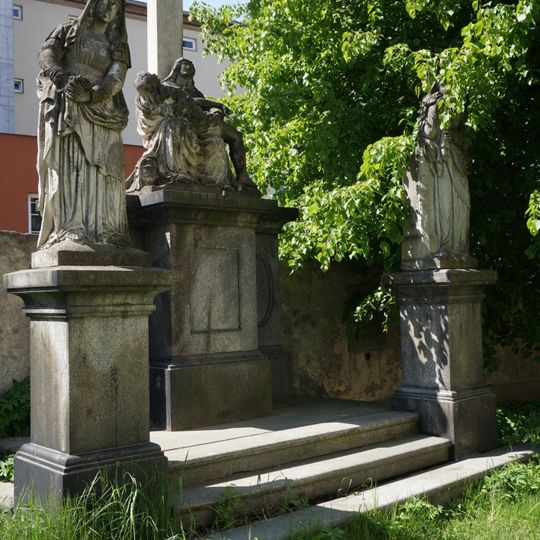 Sousoší Kalvárie u kostela svatého Jiří v Jiříkově