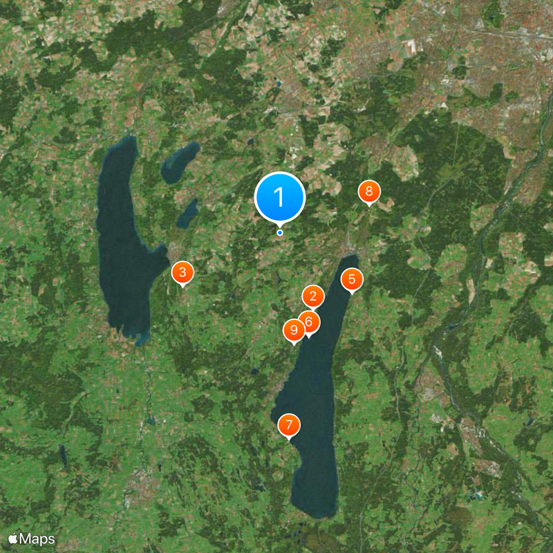 Circondario di Starnberg Mappa