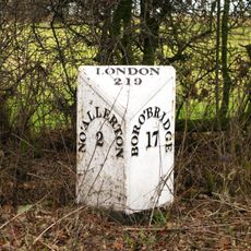 Milestone, Mulberry Cottage, nr Otterington House