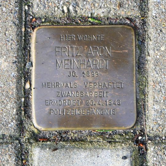Stolperstein dedicated to Fritz Meinhardt
