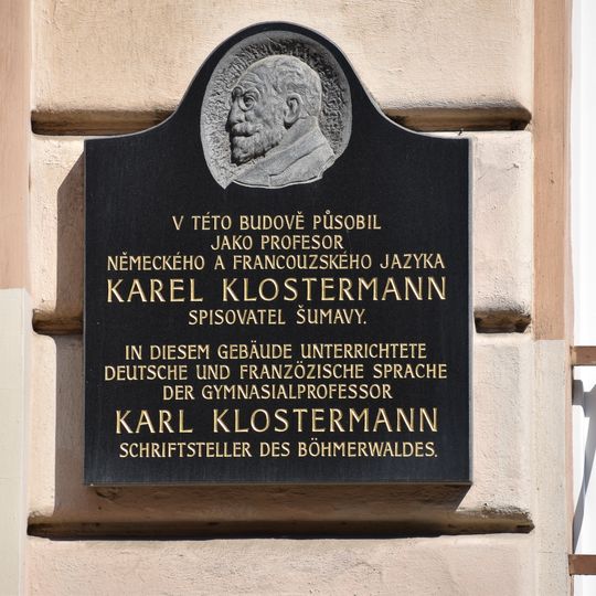 Pamětní deska Karlu Klostermannovi