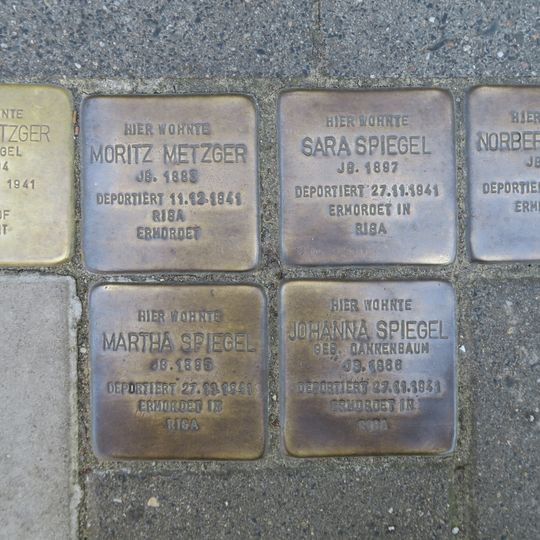 Stolperstein en memoria de Moritz Metzger