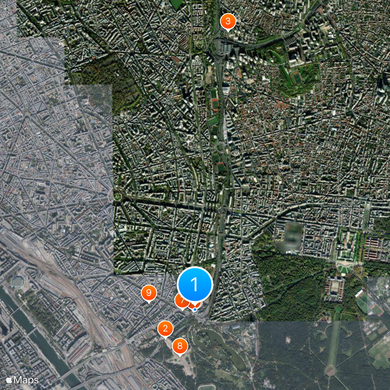 Palais de la Porte Dorée Mappa