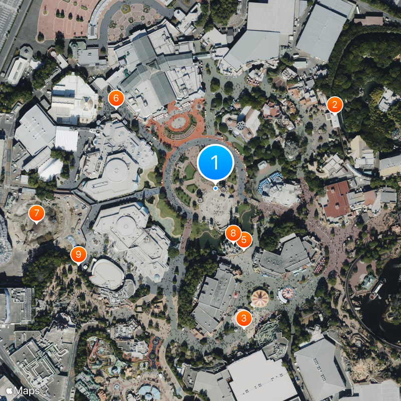 Tokyo Disneyland Mapa