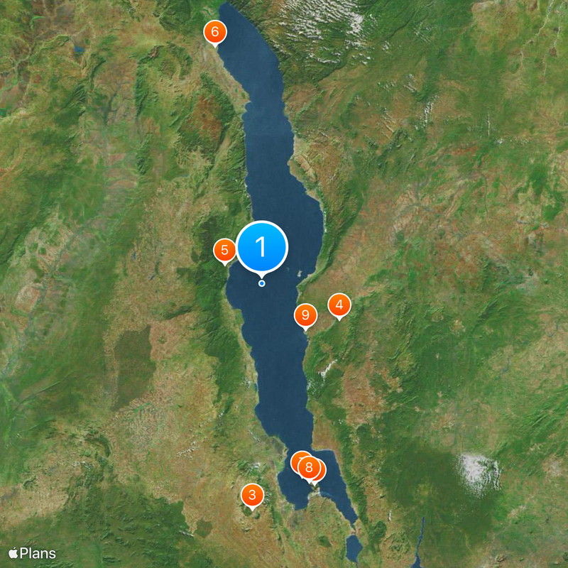 Lake Malawi Map
