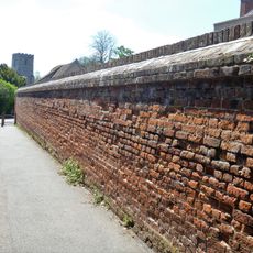 Garden Wall And Piers To East Of Number 64 Linton House
