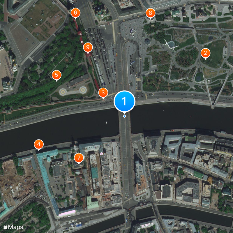 Bolshoy Moskvoretsky Bridge Map