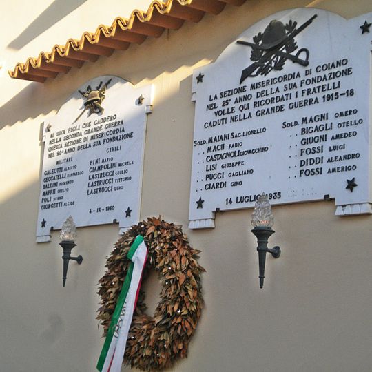 Targhe commemorative a Coiano