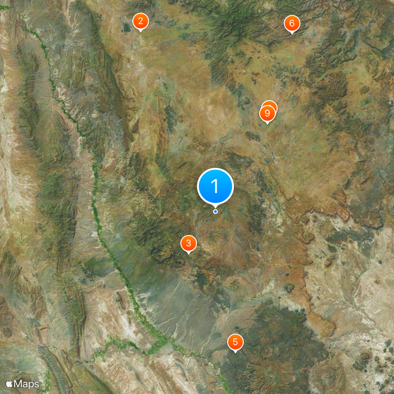 Condado de Presidio Mapa