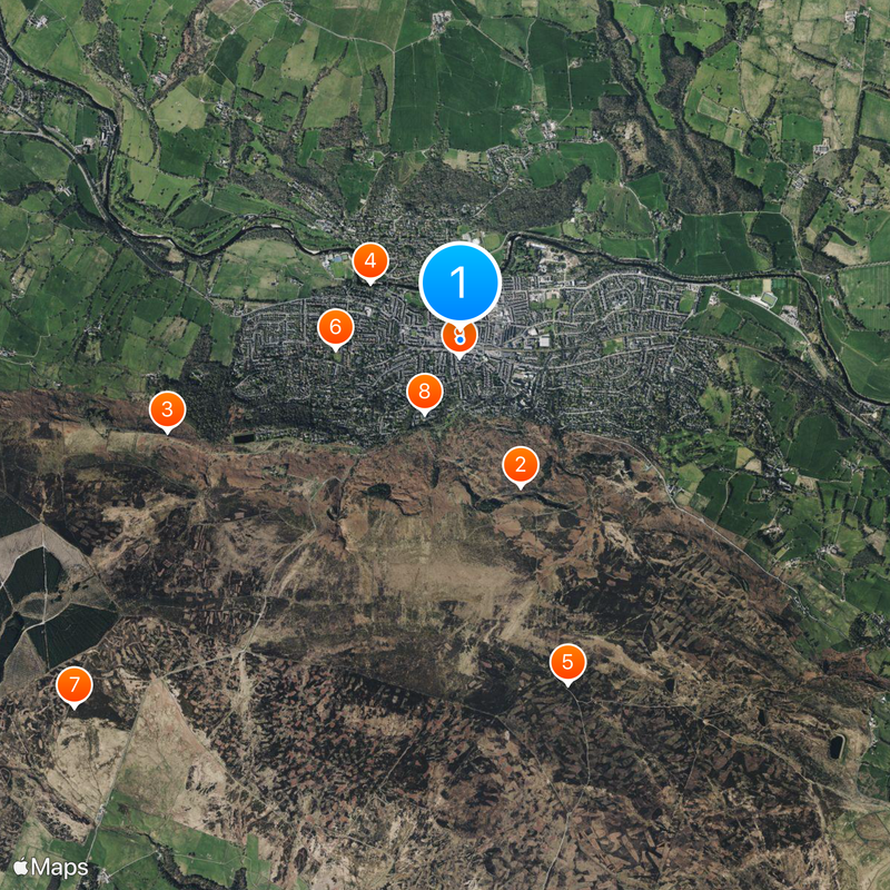 Ilkley Mapa
