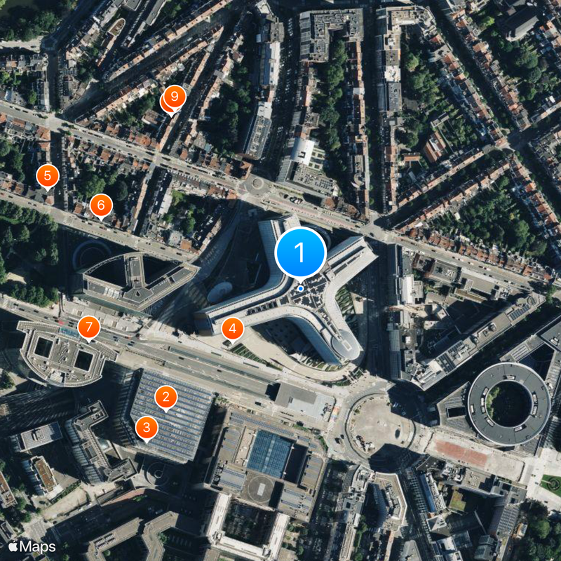 Berlaymont building Map
