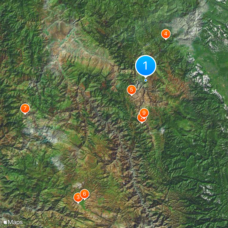 Gocta Cataracts Kaart