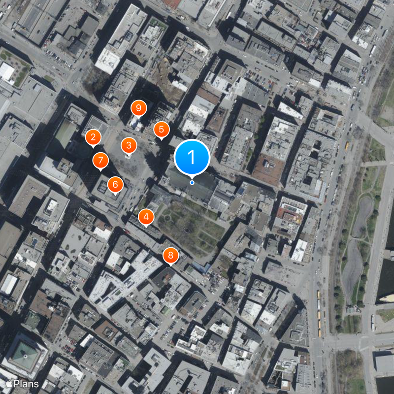 Basilique Notre-Dame de Montréal Carte