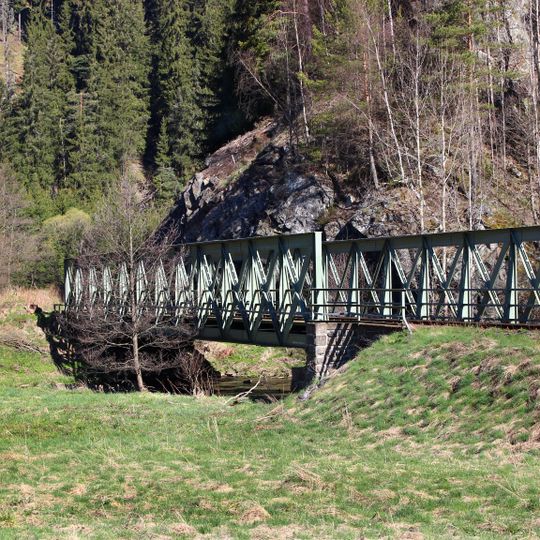 Železniční most přes Teplou na řkm 34,3