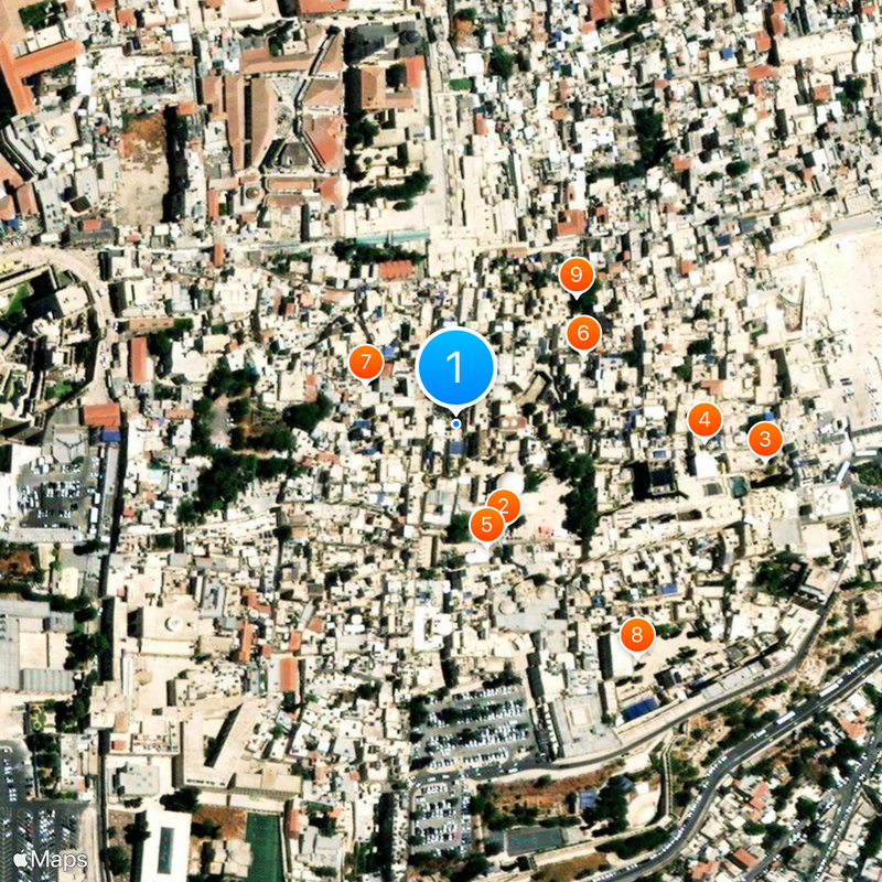 Aelia Capitolina Mapa