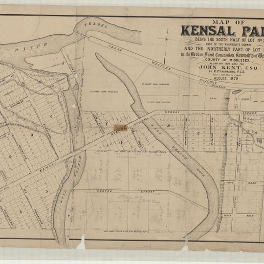 Map of Kensal Park, London, Ontario