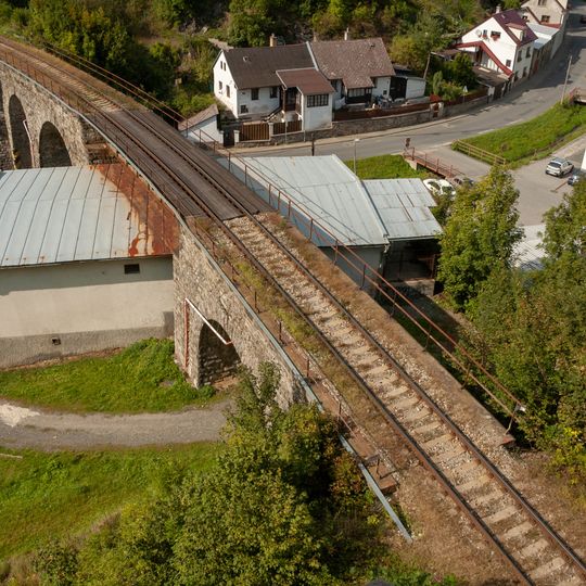 Railway bridge in Ledeč nad Sázavou
