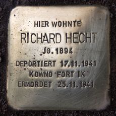Stolperstein en memoria de Richard Hecht