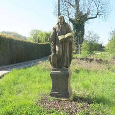 Socha svatého Jana Evangelisty u kaple v Křešicích u Děčína