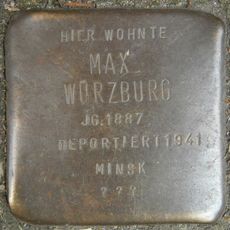 Stolperstein dedicated to Max Würzburg