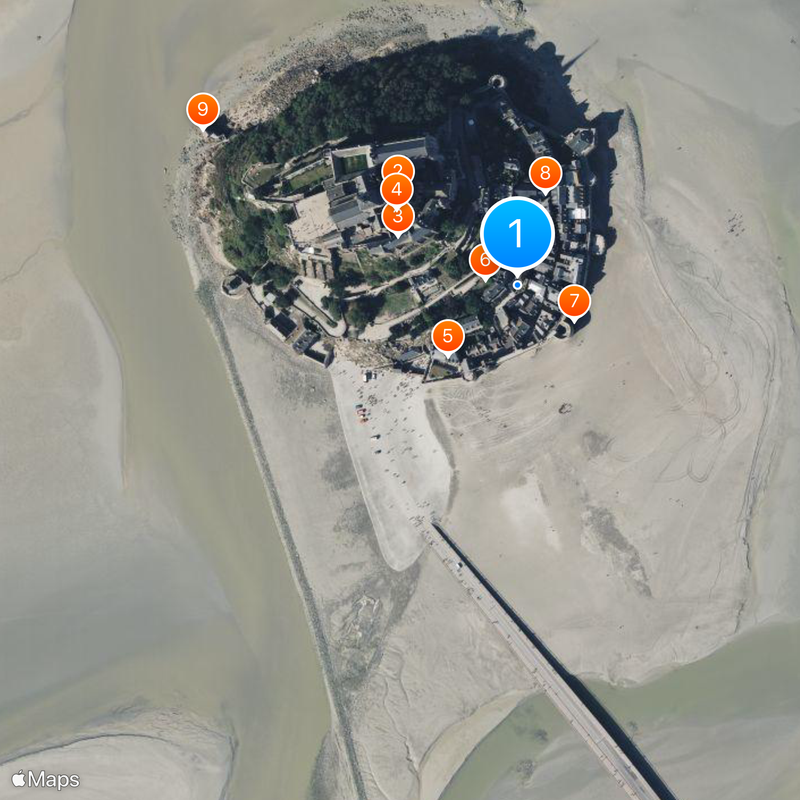 Le Mont-Saint-Michel Carte