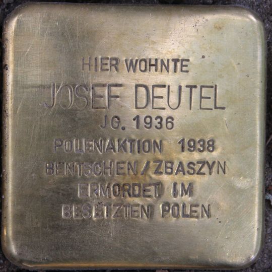 Stolperstein em memória de Josef Deutel
