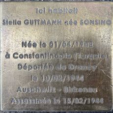 Stolperstein à la mémoire de Stella Gutmann