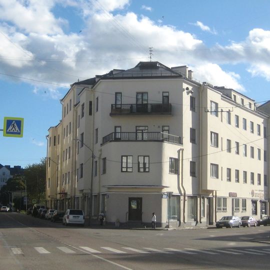 Vorobyov House on Vokzal'naja Street, 4 in Vyborg