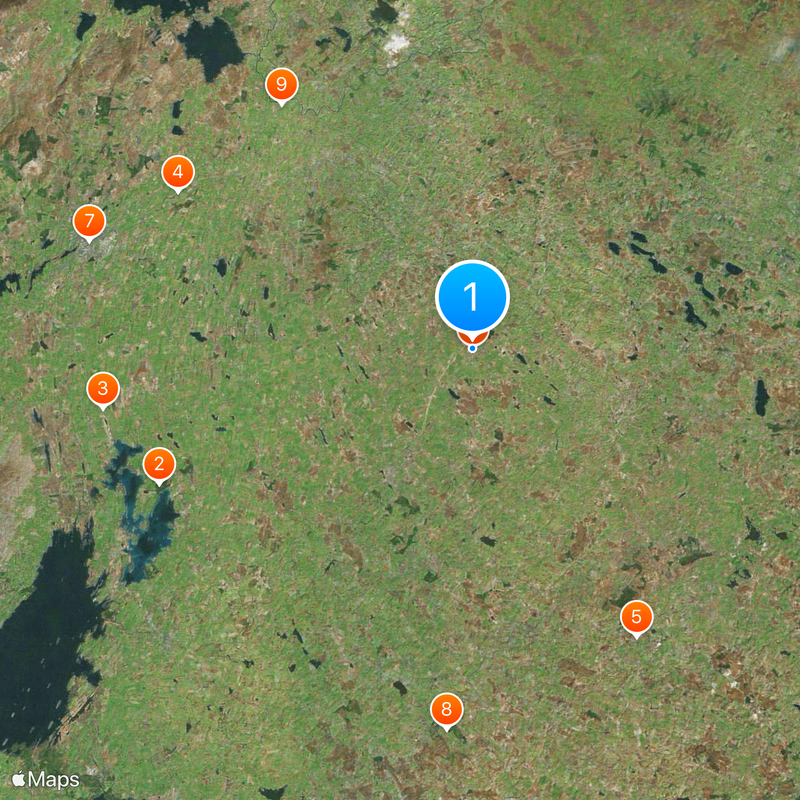 Santuario di Knock Mappa