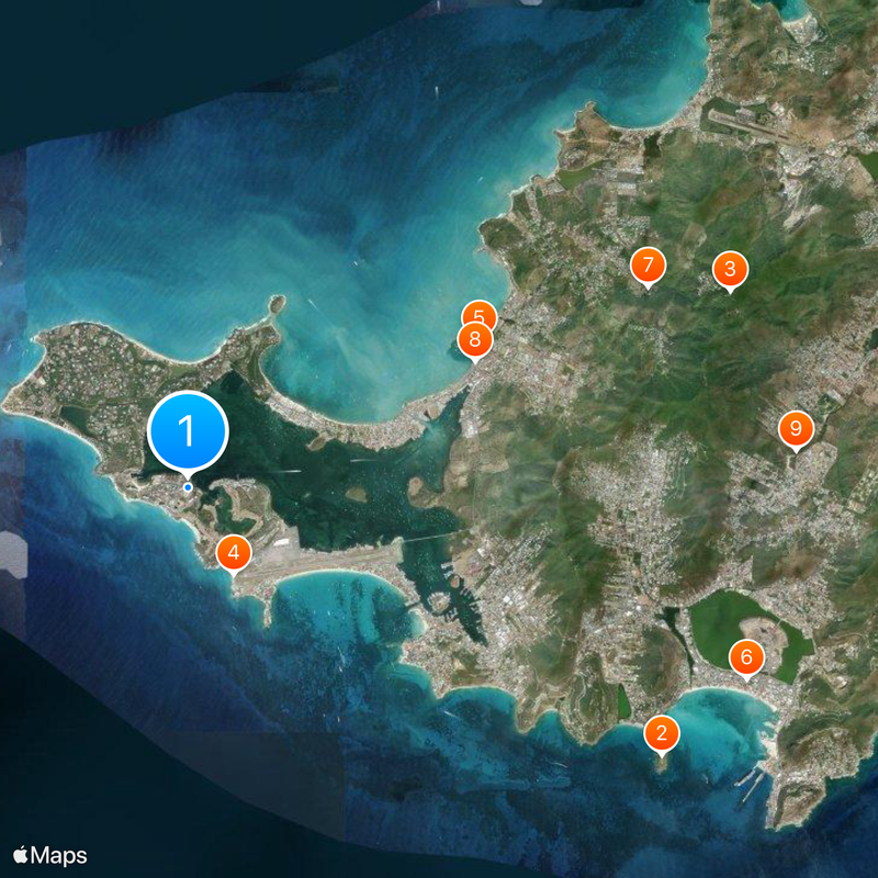 American University of the Caribbean Map