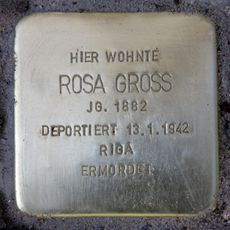 Stolperstein à la mémoire de Rosa Gross