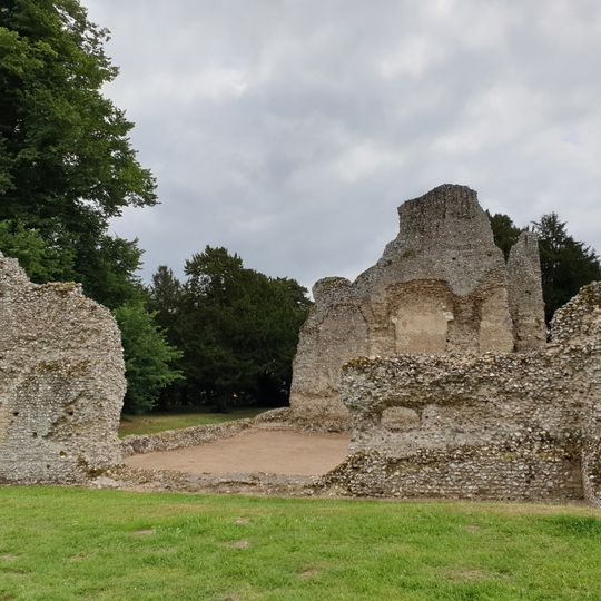 Weeting Castle moated site and 12th century manor house with post-medieval ice house