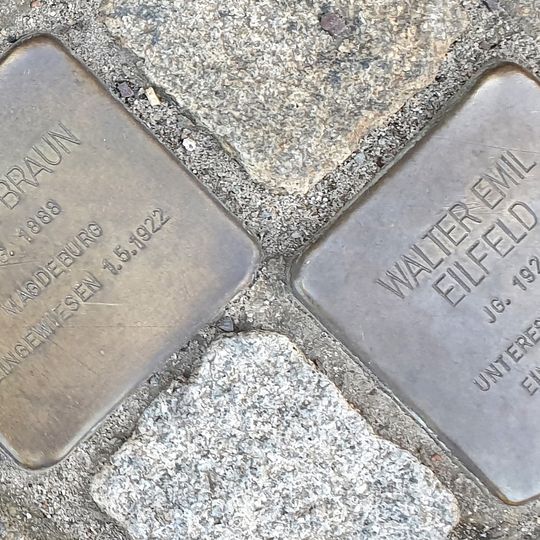 Stolperstein à la mémoire de Franz Adolf Wilhelm Braun