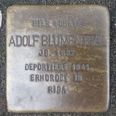 Stolperstein à la mémoire d’Adolf Blumenthal