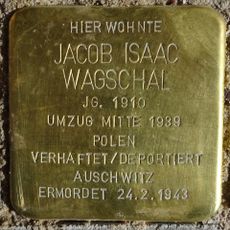 Stolperstein en memoria de Jacob Isaac Wagschal