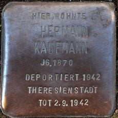 Stolperstein dedicato a Hermann Kaufmann