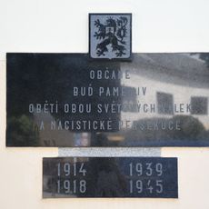 Pamětní deska obětem obou světových válek ve Světlé nad Sázavou