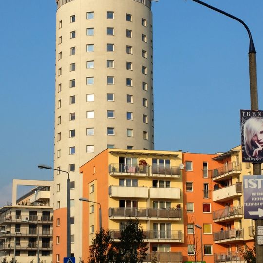 Wieżowiec Okrąglak w Krakowie, ul. Bociana 6