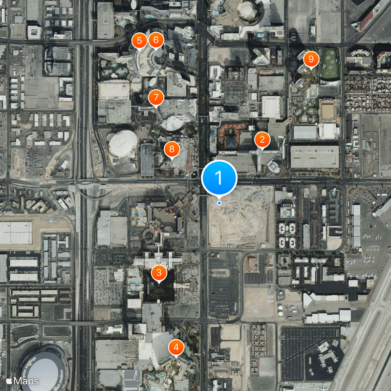 Tropicana Las Vegas Kaart