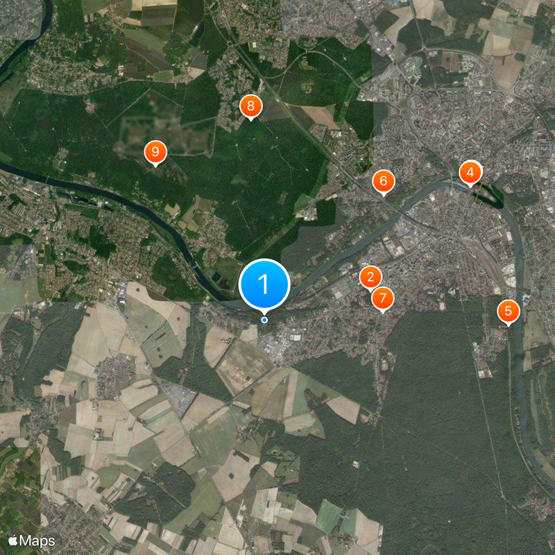 Château des Vives Eaux Mappa