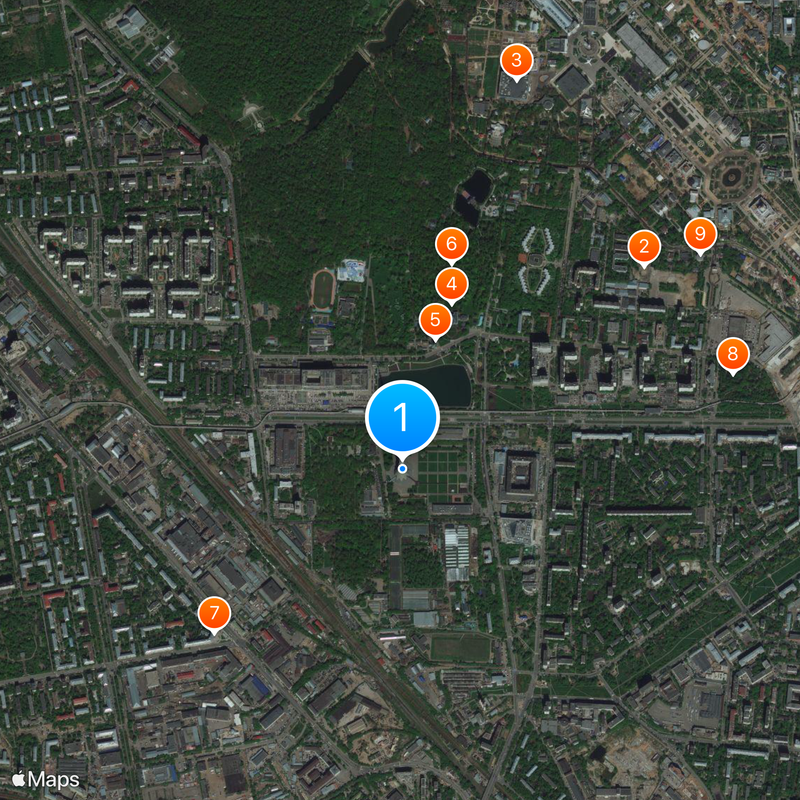 Ostankino-toren Kaart