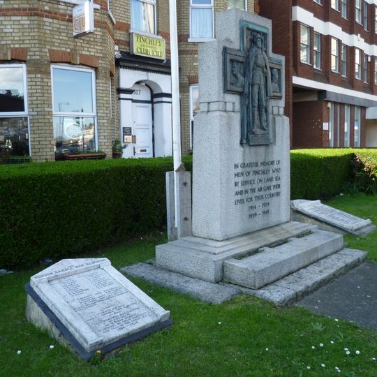 Men of Finchley War Memorial, including the Finchley Metropolitan Tramway and Hendon Garage Memorial Tablets