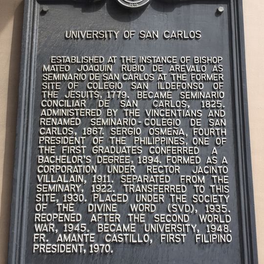 University of San Carlos historical marker